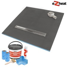 Wet Room Wetroom Shower Tray Kit 30mm Walk In Linear Drain All Sizes Available