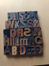 Vintage WOODEN Letterpress