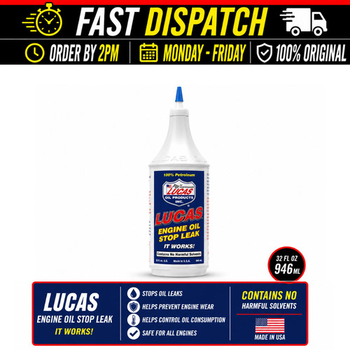 Lucas engine oil stop leak - lucas,
