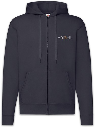 Abigail zipper hoodie - zipper, sign