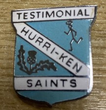 Speedway - Scunthorpe Saints - Hurri-Ken - Testimonial - Badge - 25x30mm