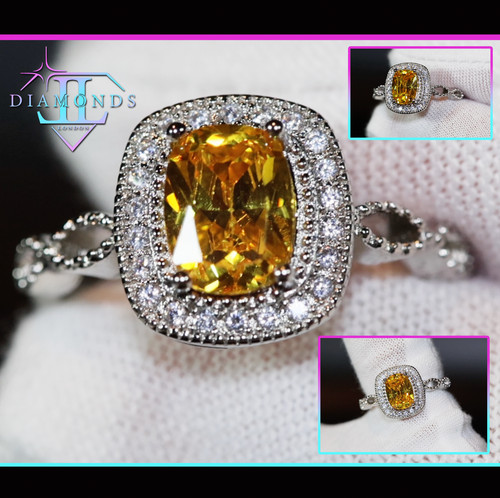 Yellow diamond ring - ring,