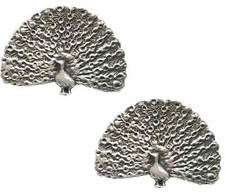 2 x Peacock Bird Handcrafted