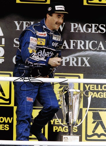 Nigel mansell signed person - nigel, in