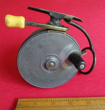 VINTAGE MALLOCH OF PERTH SIDECASTER REEL WITH GIBBS LEVER WORKING BUT SOLD A/F