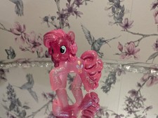 FIM Diamond Crystal My Little Pony Figure Pinkie Pie Figurine Kids Toy Glitter