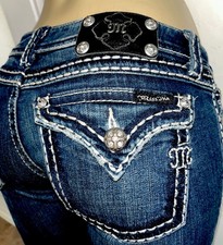 MISS ME Whip Stitched Crystal