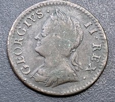 1754 George II Farthing Copper