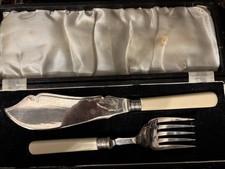 Vintage serving fish knife and