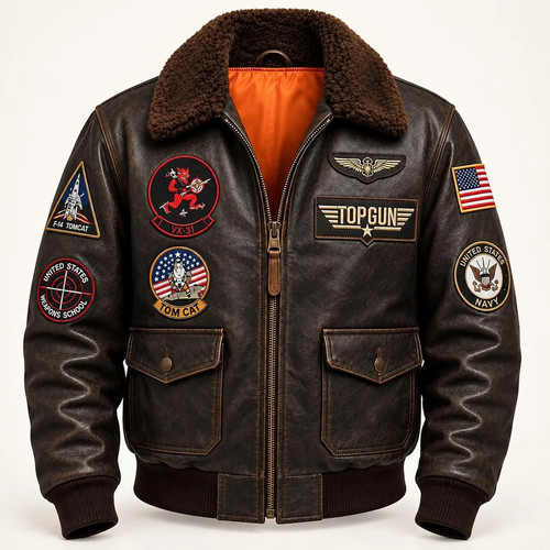 Men flight jacket brown - men's, g-1