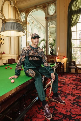 Drôle men green velour - drôle,