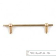 Short Solid Brass Curtain Rail
