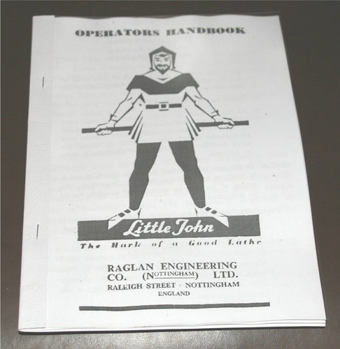 Raglan littlejohn lathe manual - raglan,