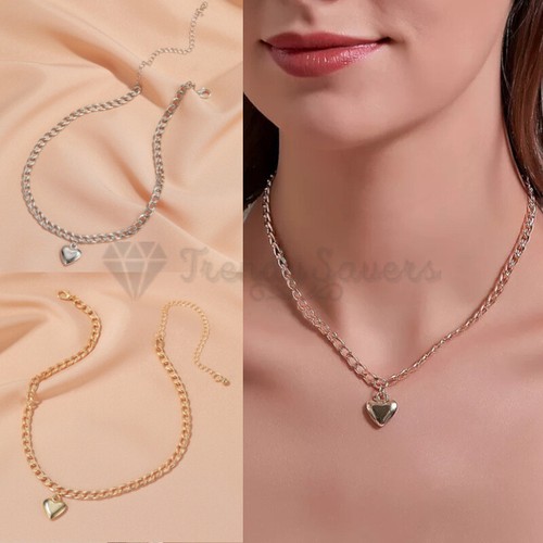 Heart shape pendant curb - pendant, link