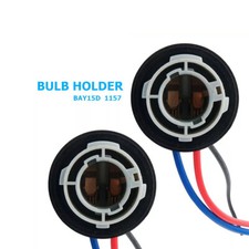 2Pcs BAY15D 1157 Bulb Holder