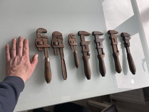 Vintage adjustable wrench set - vintage,