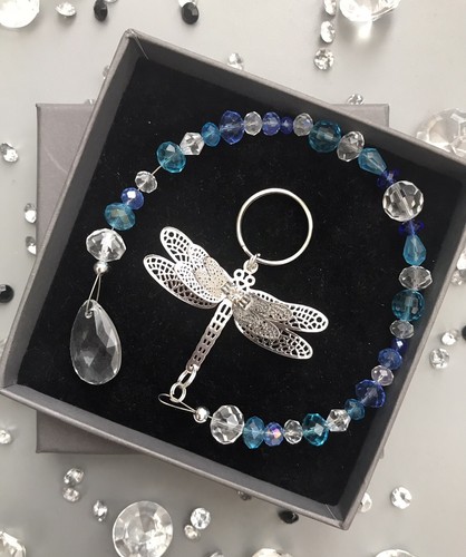 Crystal dragonfly hanging - crystal,