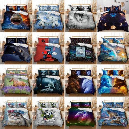 Animals print duvet cover set - print,
