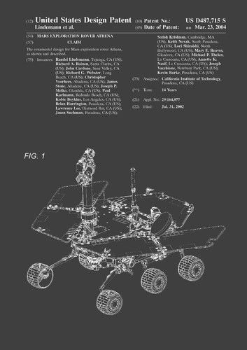 Patent print nasa mars - print,