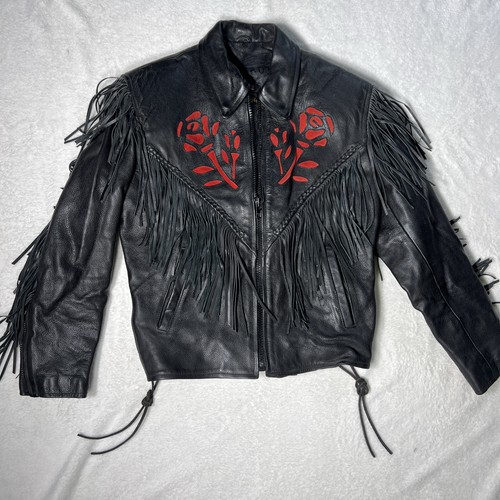 Vintage rose fringe motorcycle - rose,