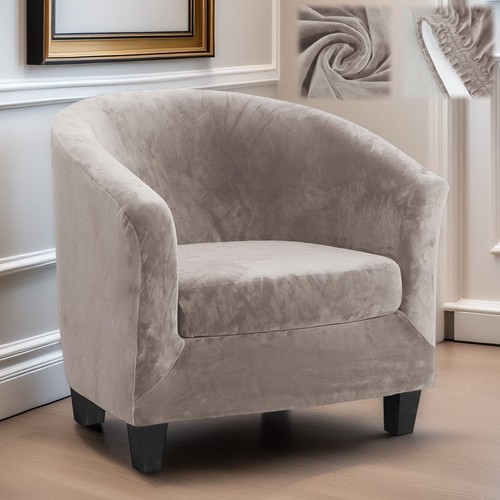 Stretch velvet club chair - club,