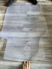 120X75cm  Non-Slip Office PVC Chair Desk Mat Floor Carpet Home Protector Clear
