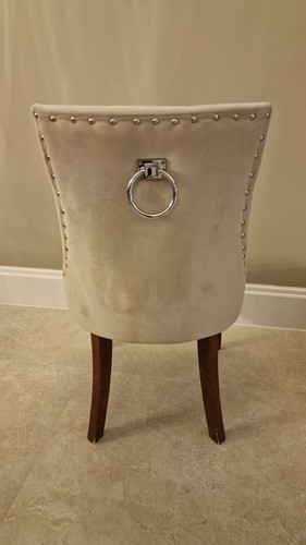 Taupe studded velvet - taupe,