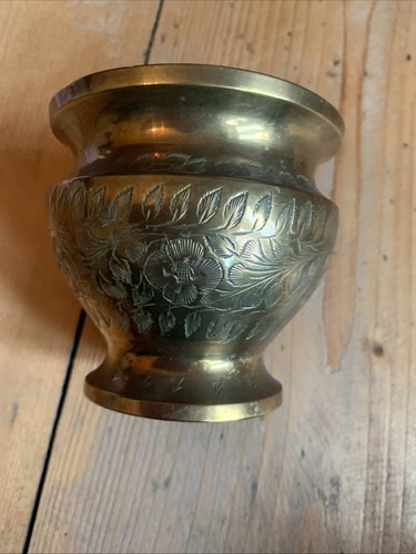 Indian vintage metal vase - vintage,