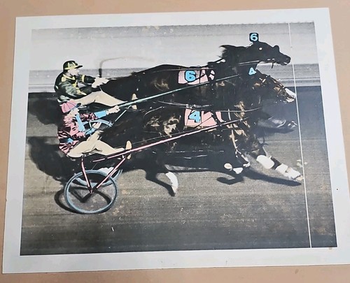 Vintage harness racing finish - vintage,