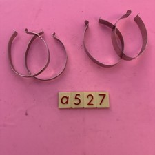 Vintage chrome trouser clips bands  2 pairs A527