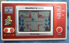 MARIO'S CEMENT FACTORY NINTENDO GAME WATCH HANDHELD ML-102  SCREEN 1983