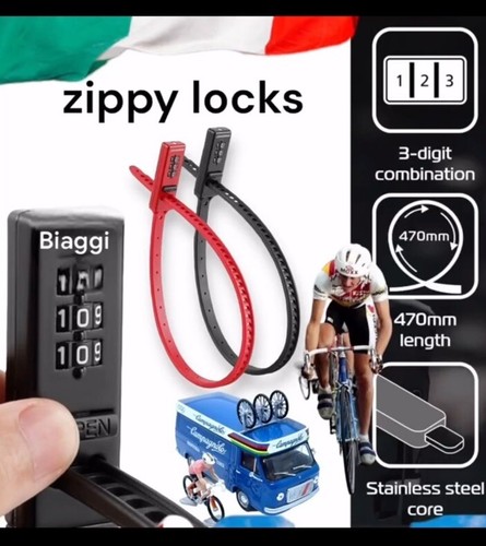 Biaggi zippy lock - lock, black