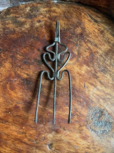 Antique toasting fork - toasting, prong,,6