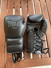 Everlast Powerlock 2 Leather Lace Up Boxing Gloves 12oz