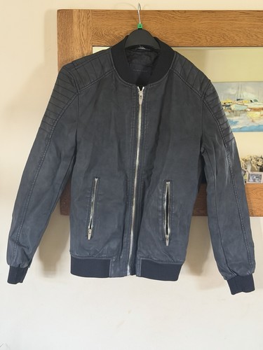 Zara men faux leather biker - men's,