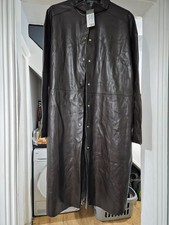 primark faux leather long coat