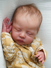 18Inches Reborn Delilah Newborn Sleeping Baby Unpainted Reborn Doll Parts Kit Be