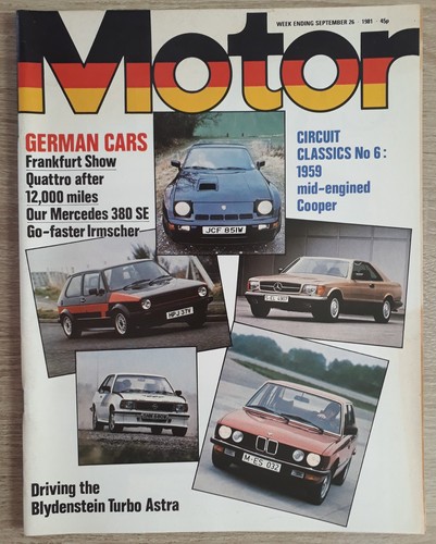 Motor magazine sept - magazine, 1981