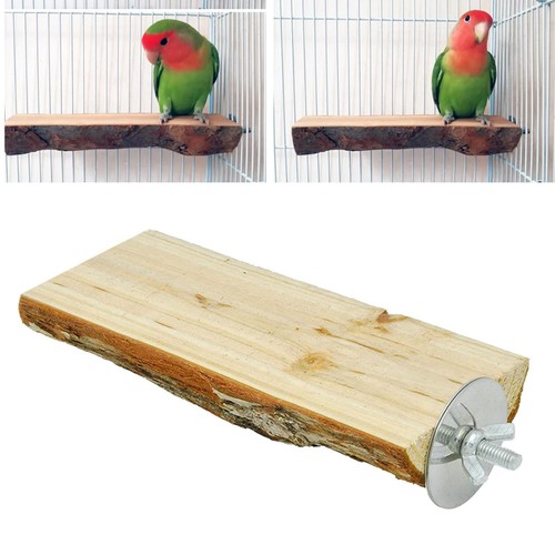 Wooden parrot perch platform - wooden,