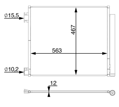Mahle condenser ac78000s - a/c,