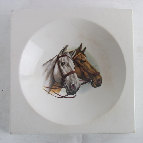 Large vintage ceramic ashtray - large,