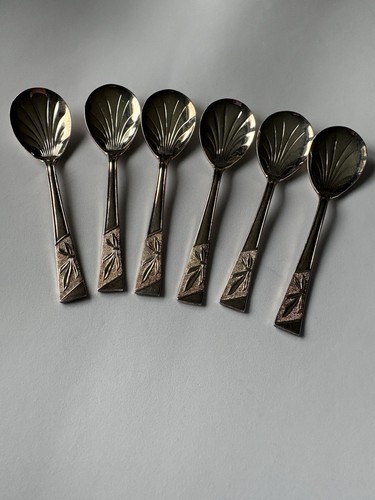 Set six silver plated - silver,
