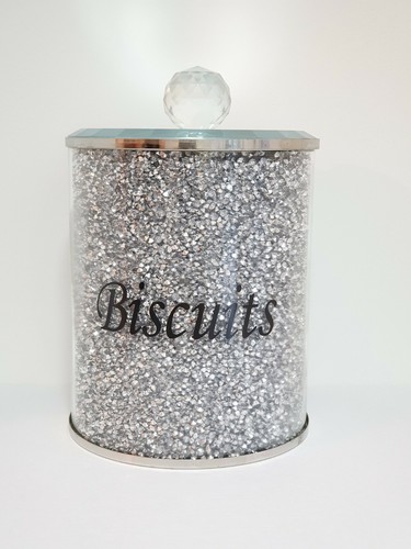 New silver crushed diamante - crushed,