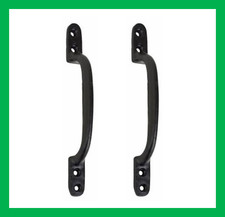 2x Black Hot Bed D Pull Handle