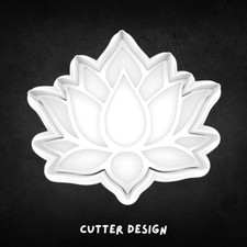 Lotus Flower Cookie Cutter and