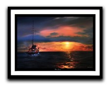 Jaws | Orca Sunset | Oil