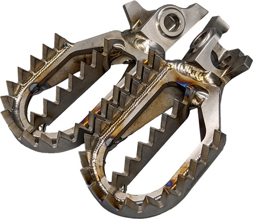 Raptor titanium foot pegs - titanium,