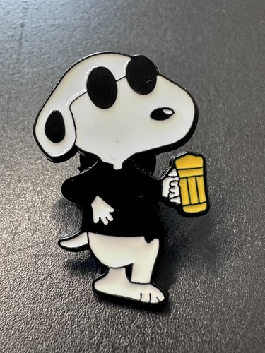 Snoopy joe cool enamel pin - cool",