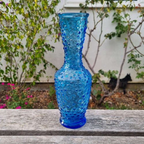 Empoli blue glass vase - vase, /