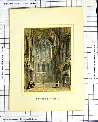 Original old antique print - original,